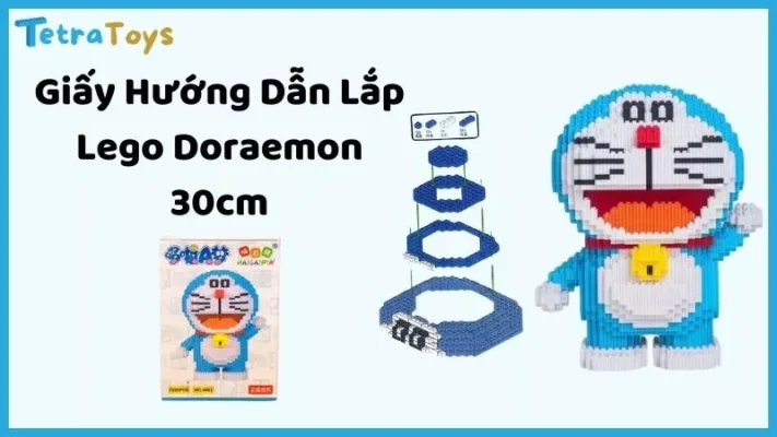 Giấy Hướng Dẫn Lắp Lego Doraemon 30cm