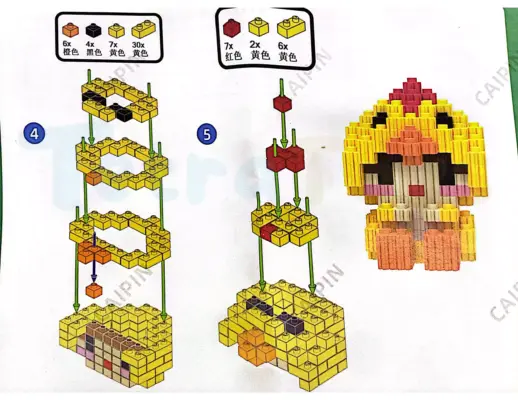 Hướng Dẫn Lắp Lego 12 Con Giáp Con Gà
