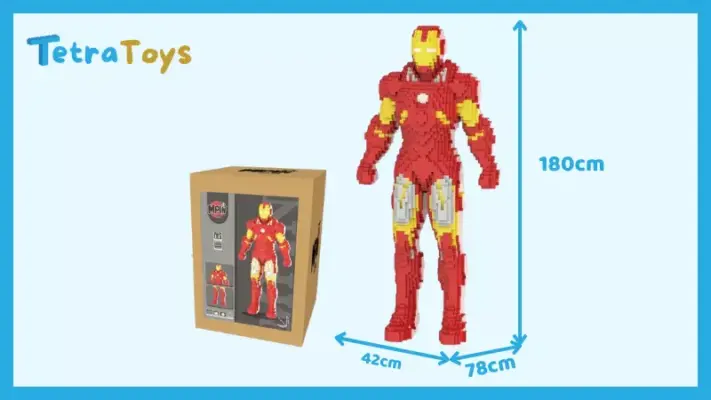 Lego Bearbrick 1m8 - Lego Ironman